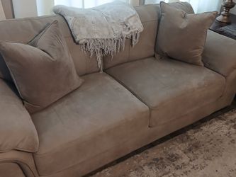 Oak Express Couch and Loveseat