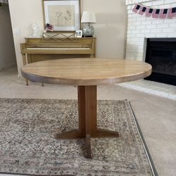Round Hardwood Table