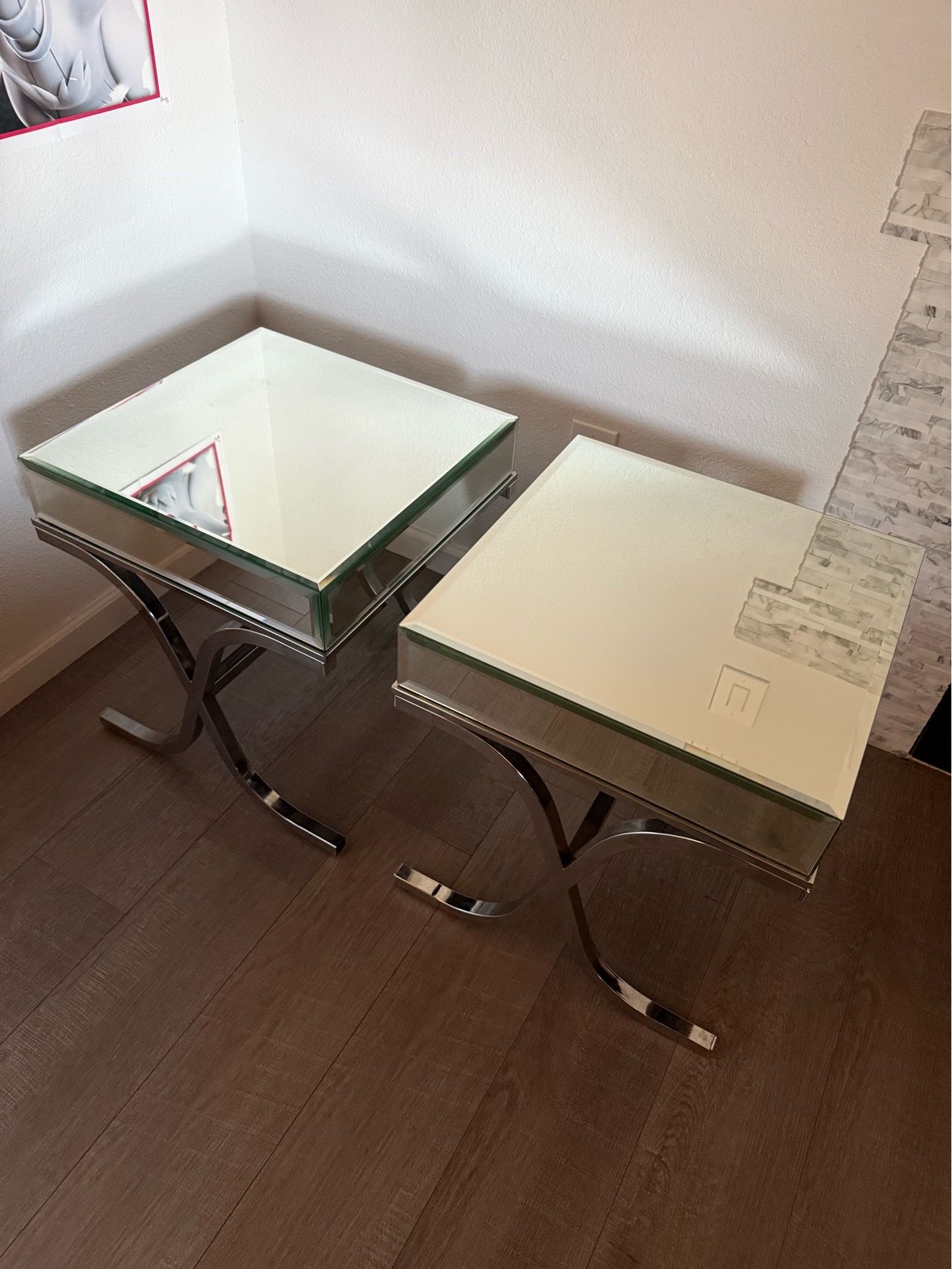 Glass Bedside Tables