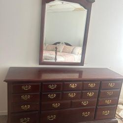 Vintage Dresser With Mirror