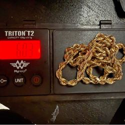 10k Solid Gold Rope.please Read Description !price Is Firm,no Offers