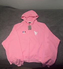 Balenciaga Pink Polo Zip Up Size M