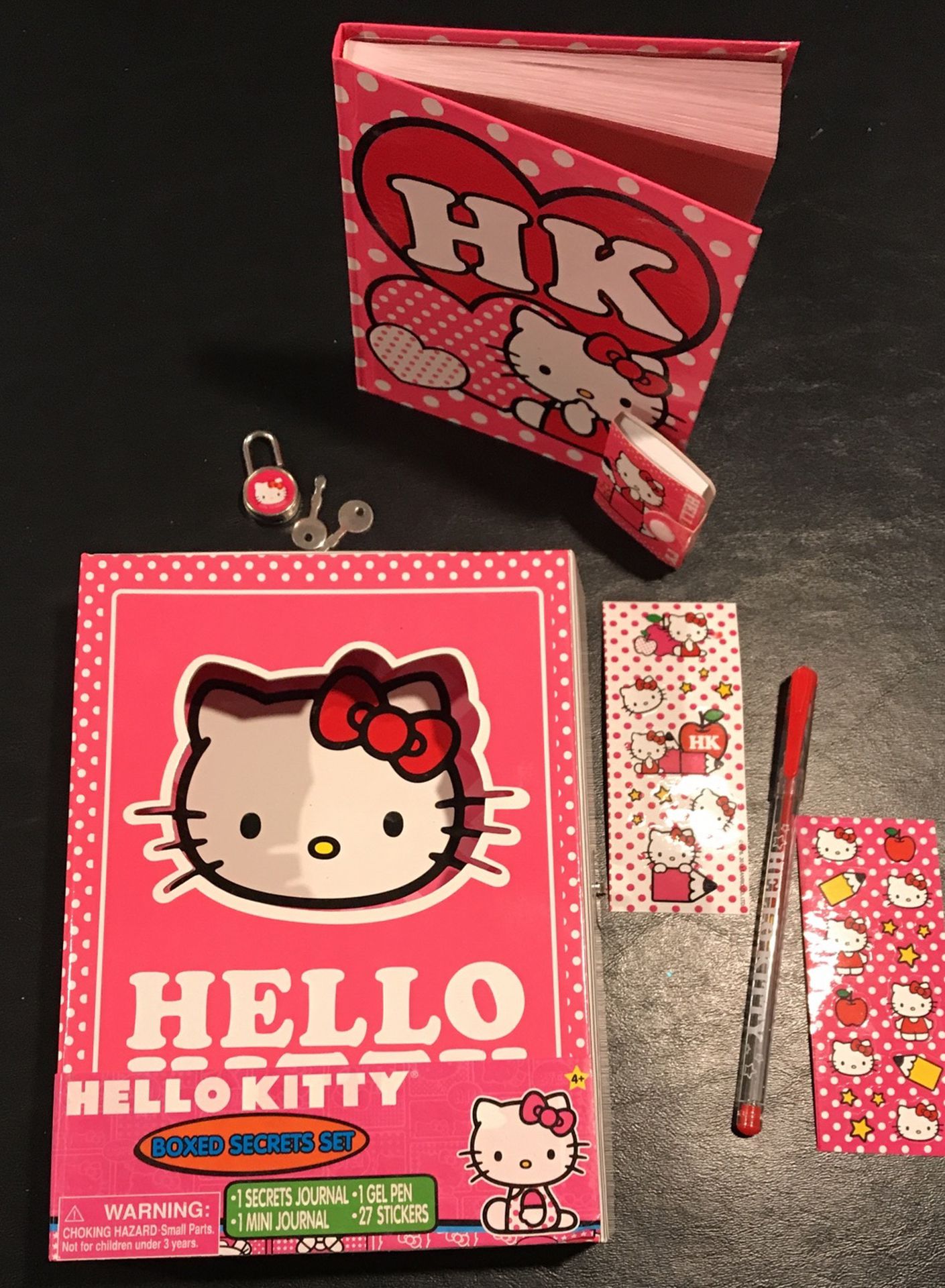 Hello Kitty Lock Box Journals