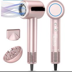 Hair Dryer, High-Speed Ionic Low Noise Blow Dryer with Brushless Motor for Fast Drying, Thermo-Control Quiet Compact Hair Blow Dryer with Magnetic Dif