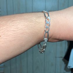 Fígaro link silver bracelet