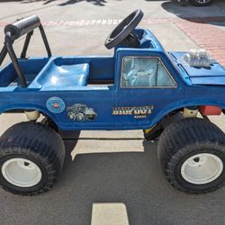 Vintage Power Wheel 4x4 Truck And Barbie Jeep