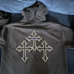 Versailles Cross Rhinestone Hoodie