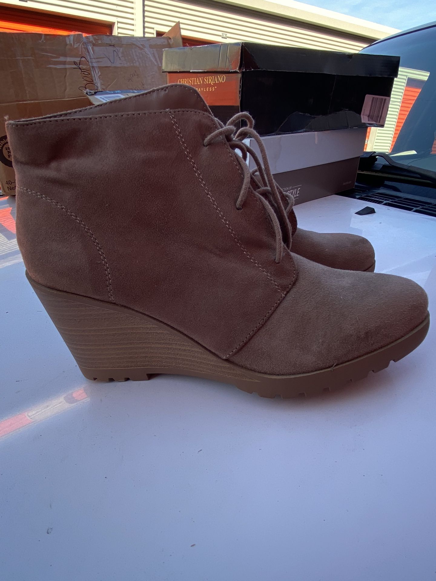 Tan Suede Boots