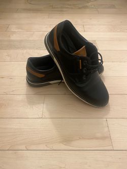 Men's Black Casual Lace-Up Dress Shoes men’s size 6