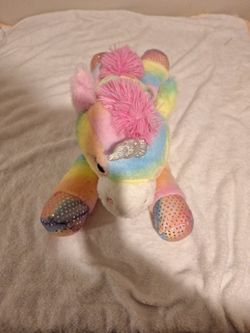 Unicorn Plush Rainbow and Pink 21" Stuffed Animal 