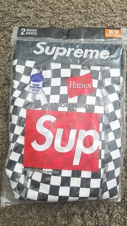 checkered 2 pack supreme boxer briefs never opened
