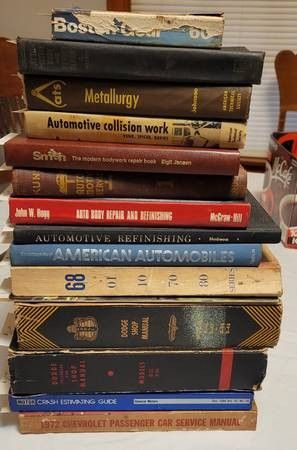 Lot Of 14 Vintage Automotive Books Textbooks Manuals