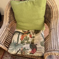 Complete outside sitting with fire pit.