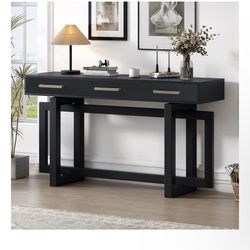 57” Console Table (Black)
