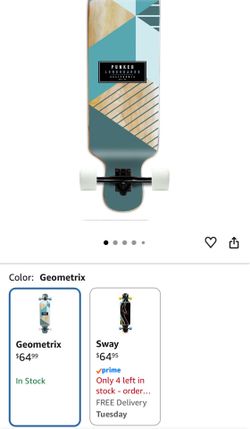 Yocaher Punked Bamboo Longboard Skateboard Freestyle 40" x 9.75"Cruiser