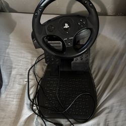 PlayStation Wheel and Pedals