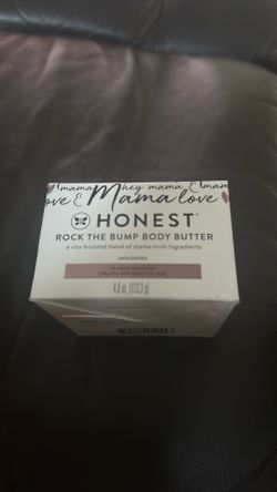 New Honest Company Rock The Bump Unscented Body Butter 4.0 Oz
