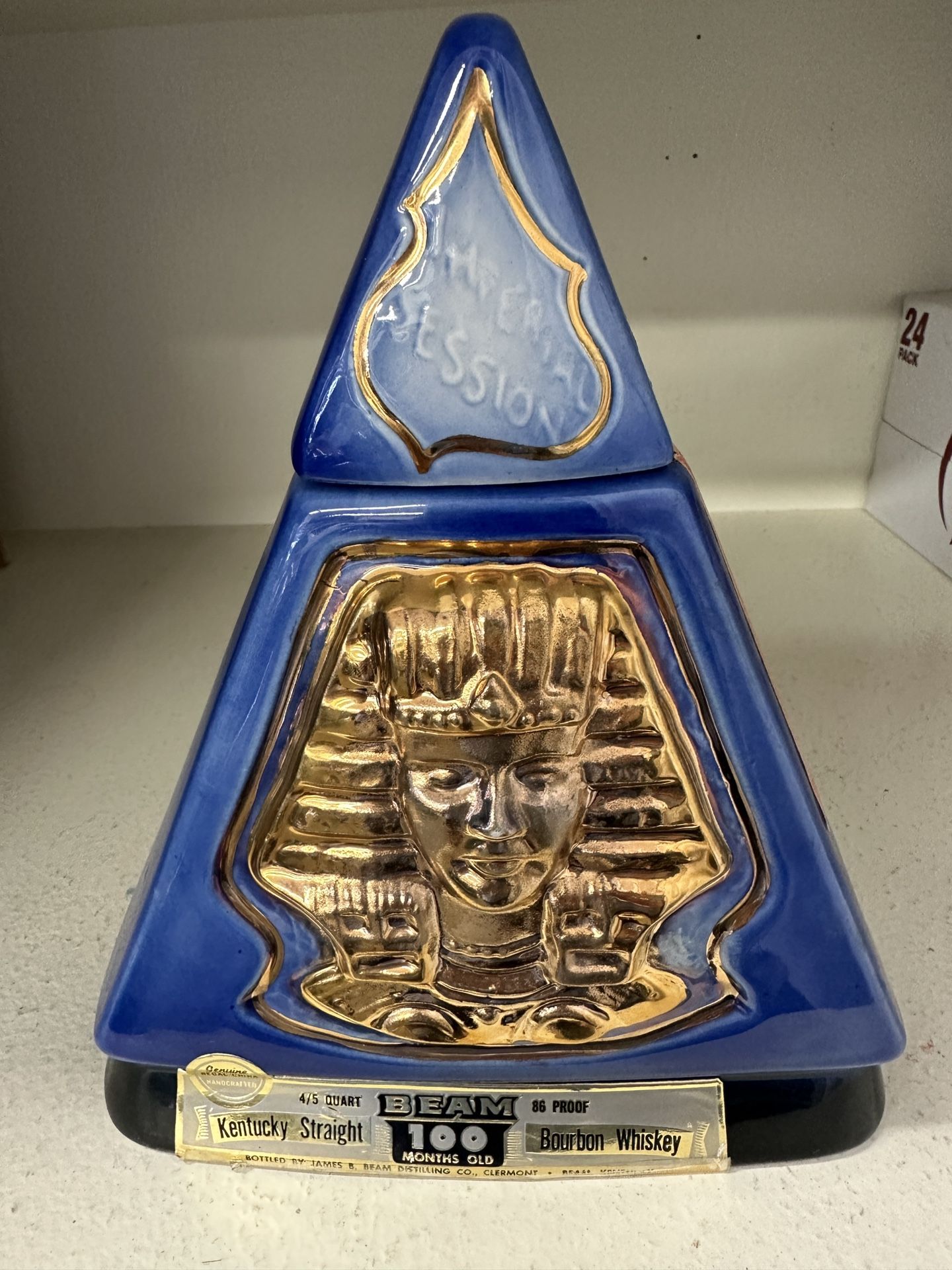 Jim Beam Imperial Session Indianapolis 1970 Pyramid King Tut Decanter