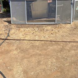 Double Slider Aluminum Window With Fixed Center Panel