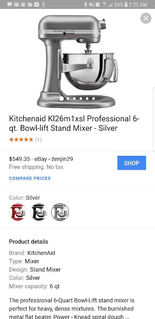 KitchenAid 6-qt. Professional Burnished Flat Beater