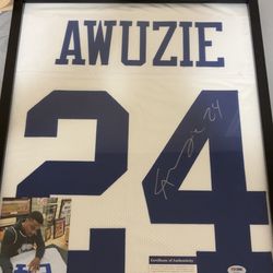 Authentic autograph awuzie jersey