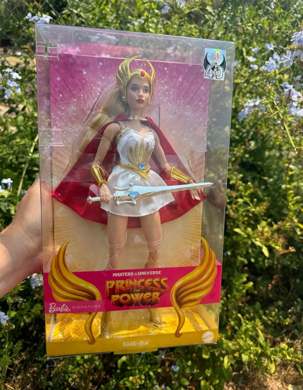 Princess of Power She Ra Barbie Doll 40th Masters of the Universe MOTU 2025