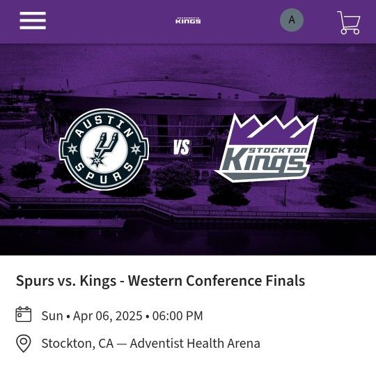 2 Stockton Kings Tickets
