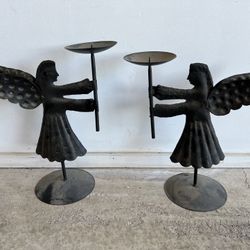 Angel candleholders