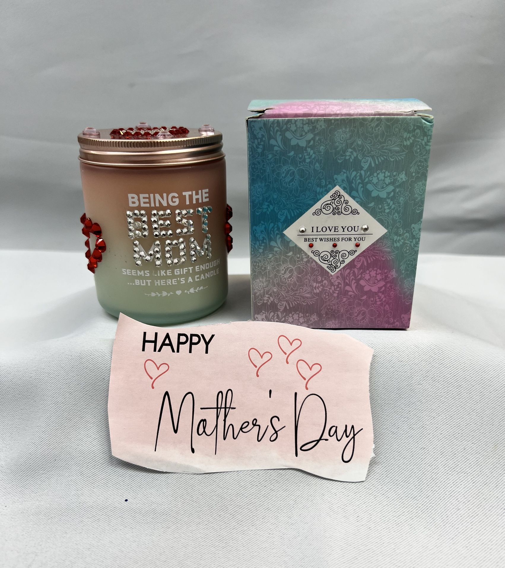 Mothers Day Jeweled Candle