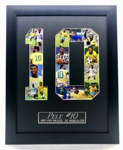 Pele Brazil #10 Soccer World Cup Champion Collage Art
