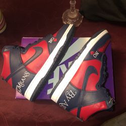 Nike Dunk Supreme Collab (size 9) By Any Means *new*
