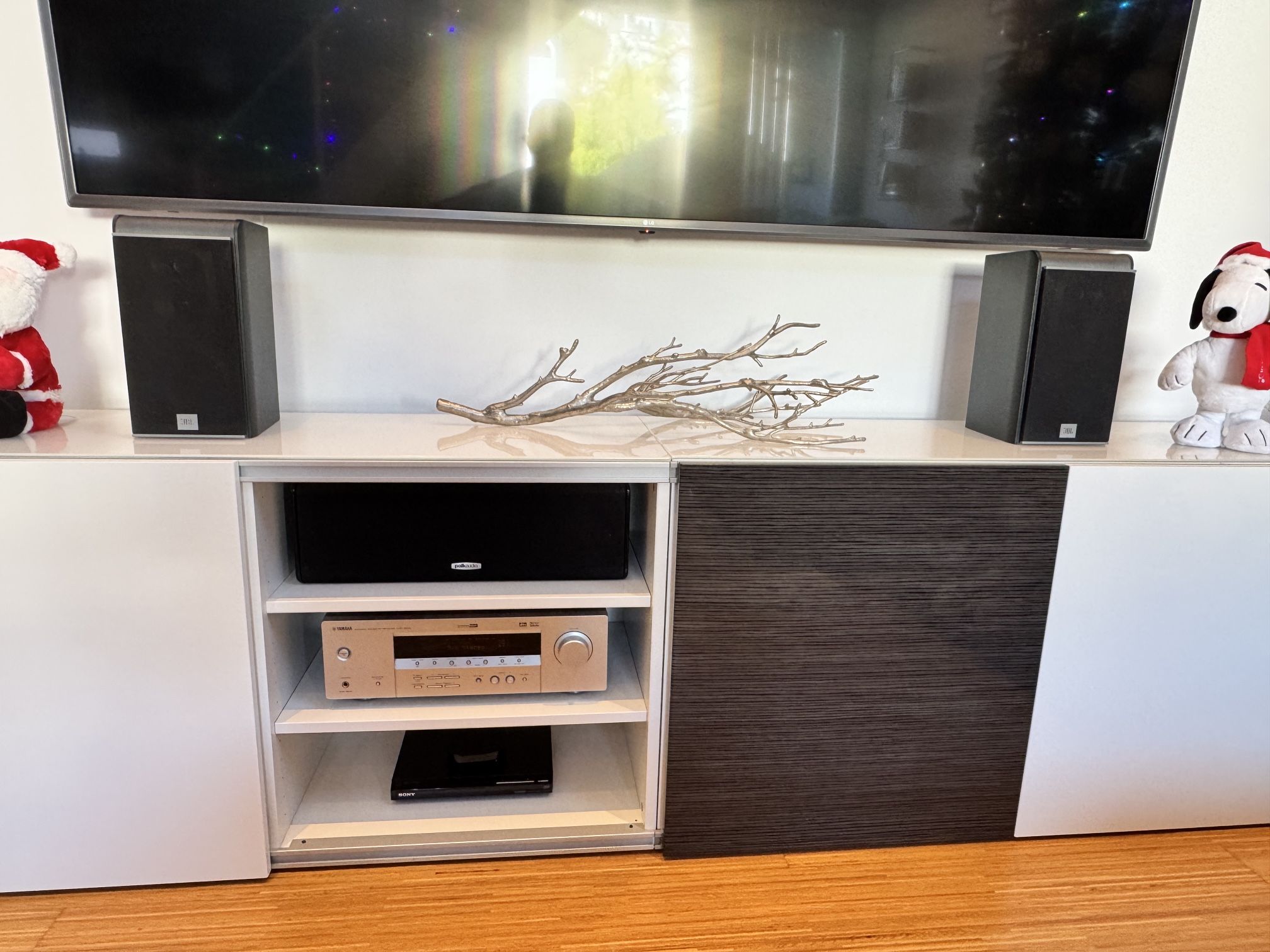 Speaker System + Receiver And Subwoofer