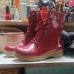 Dirty Laundry Red Rain Boots Size 7
