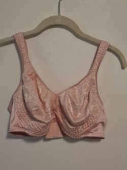 Playtex Pink Floral Lace Full Coverage Bra - Size 40C (Style 4745)