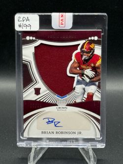 2022 Chronicles Crown Royale #CRS-BRR Brian Robinson Jr Rookie Patch Auto RPA #/99 (Sealed)