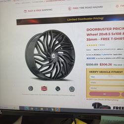 22” Azara 537 Rims/Tires