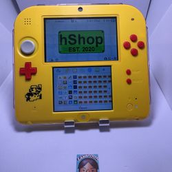 M0DDED Nintendo Yellow/Red Mario Maker 2DS Comes with 1000+ Games!)