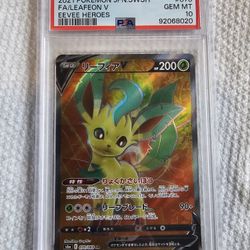 Leafeon V Eevee Heroes PSA 10