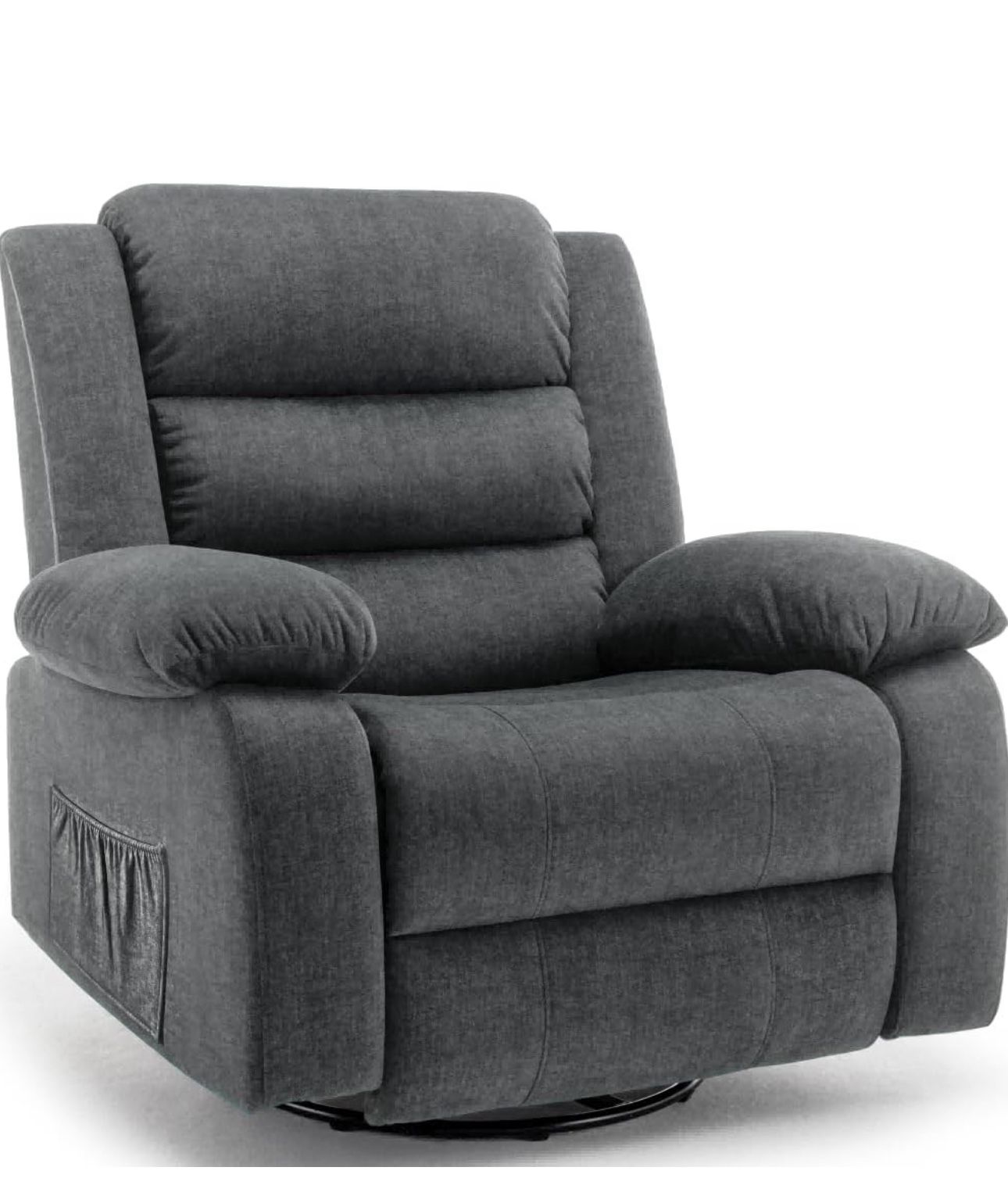Korser Recliner Chair, Wide Rocker Chair, Rocking Chair with Massage and Heat,360°Swivel