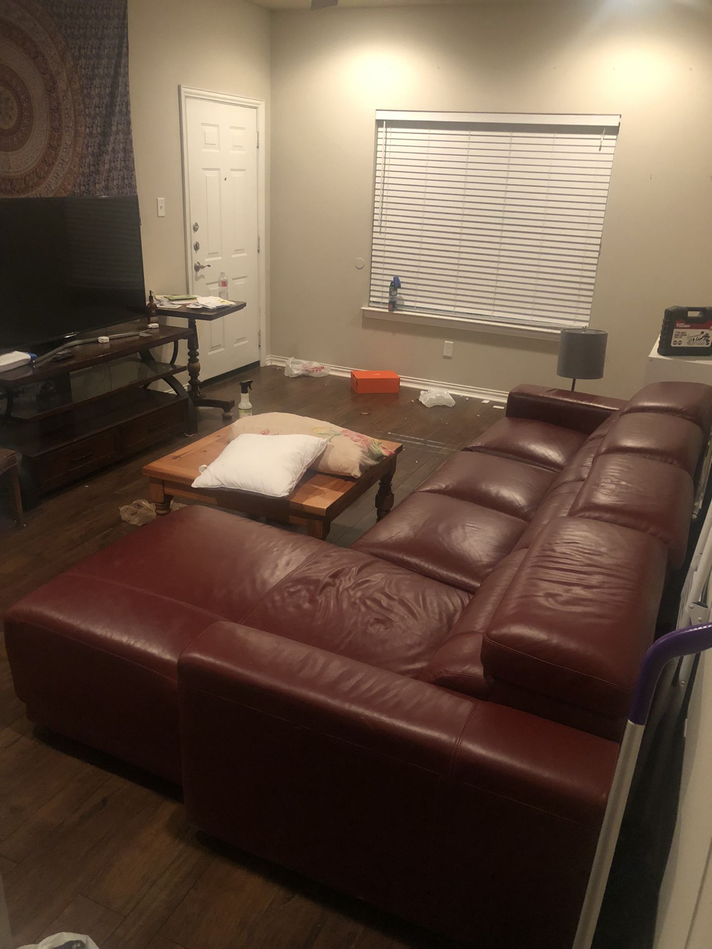 Sectional Leather Couch/Sofa