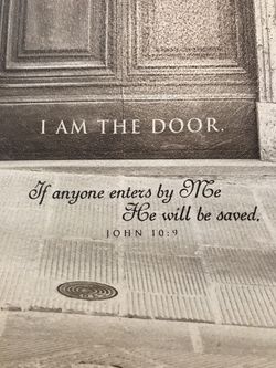 Home Wall Plaque “I  AM THE DOOR”