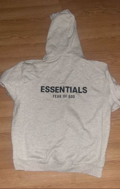 Light Heather Grey Essentials Hoodie
