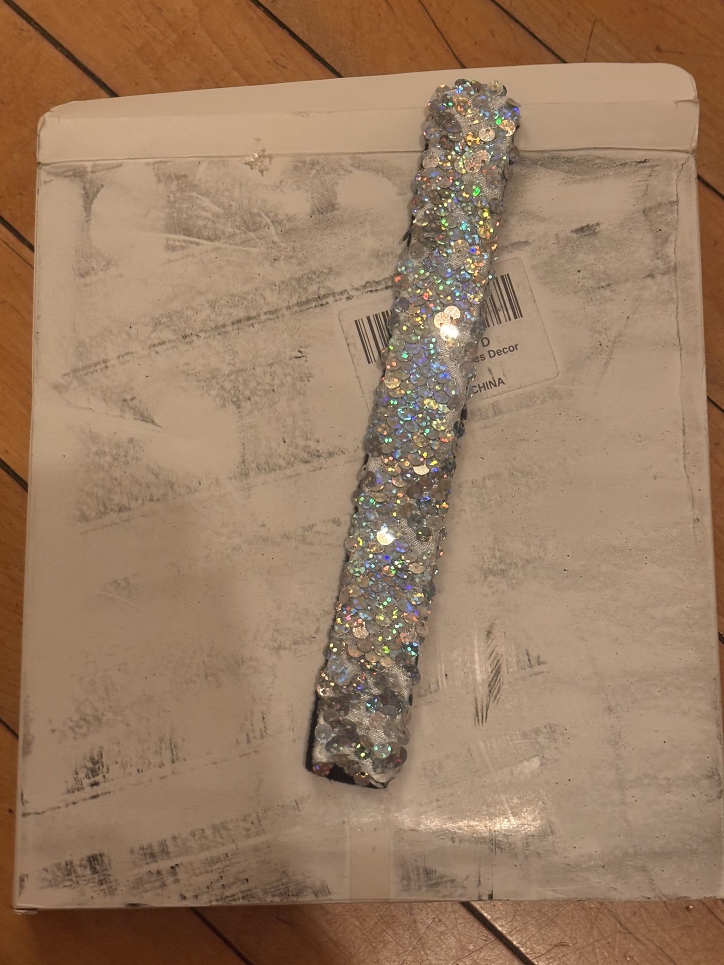 Silver Sequins Slap Bracelets