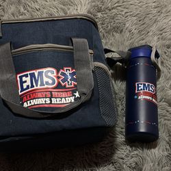 Ems water bottle and cooler lunch box