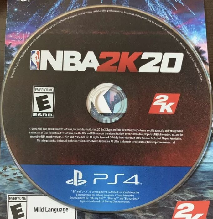 NBA 2K20 PS4 (game disc only)