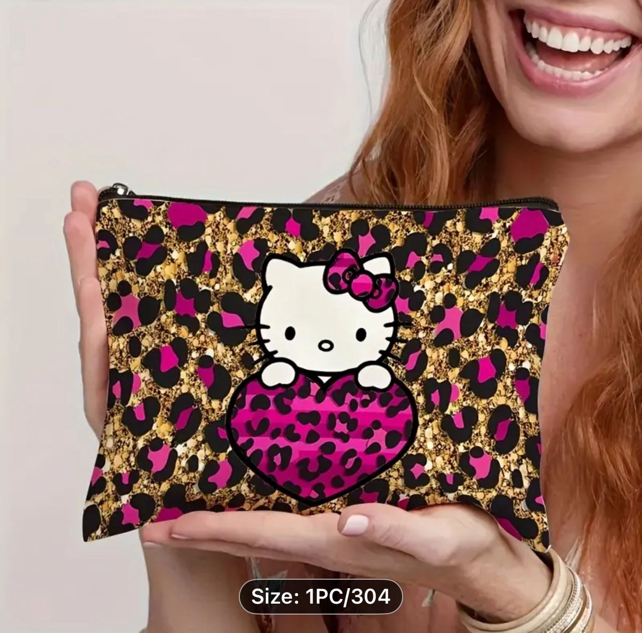 Adorable Hello Kitty Makeup Bag (PINK) - 2 Available