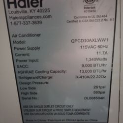 Haier Portable AC unit 