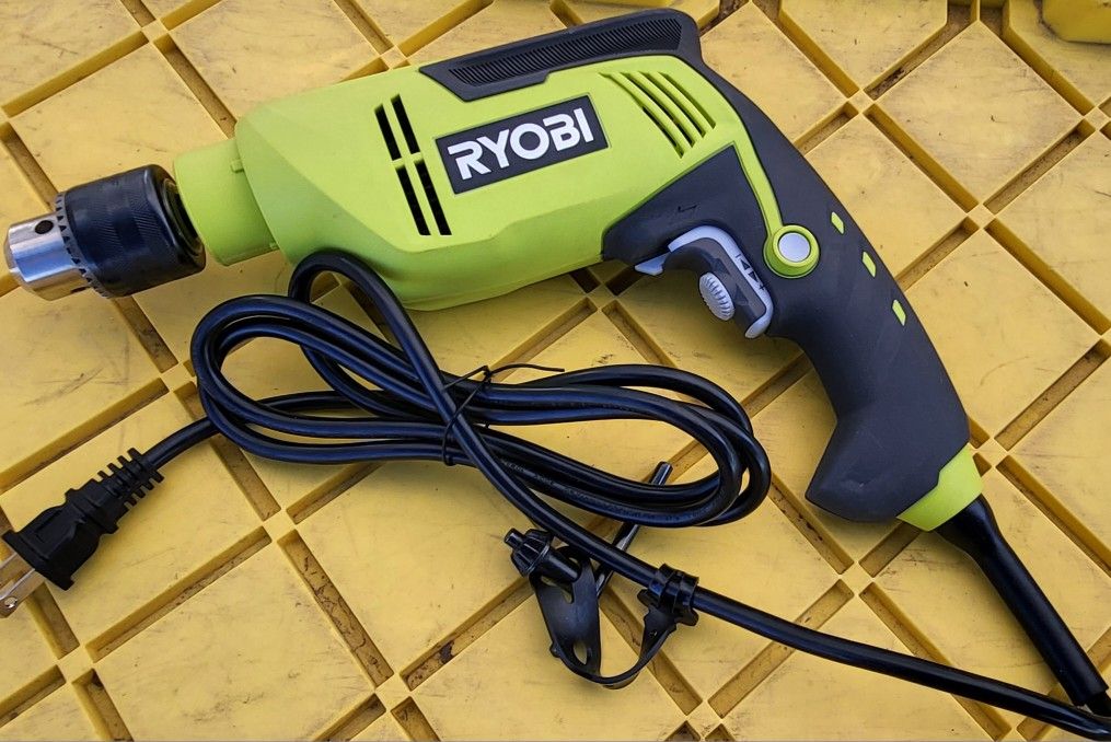 RYOBI 6.2 AMP CORDED VARIABLE SPEED HAMMER DRILL