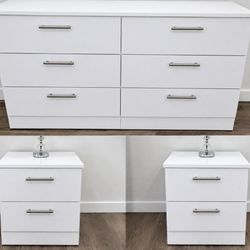 DRESSER AND TWO NIGHSTANDS  // CÓMODA Y DOS MESITAS DE NOCHE 🆕️ 