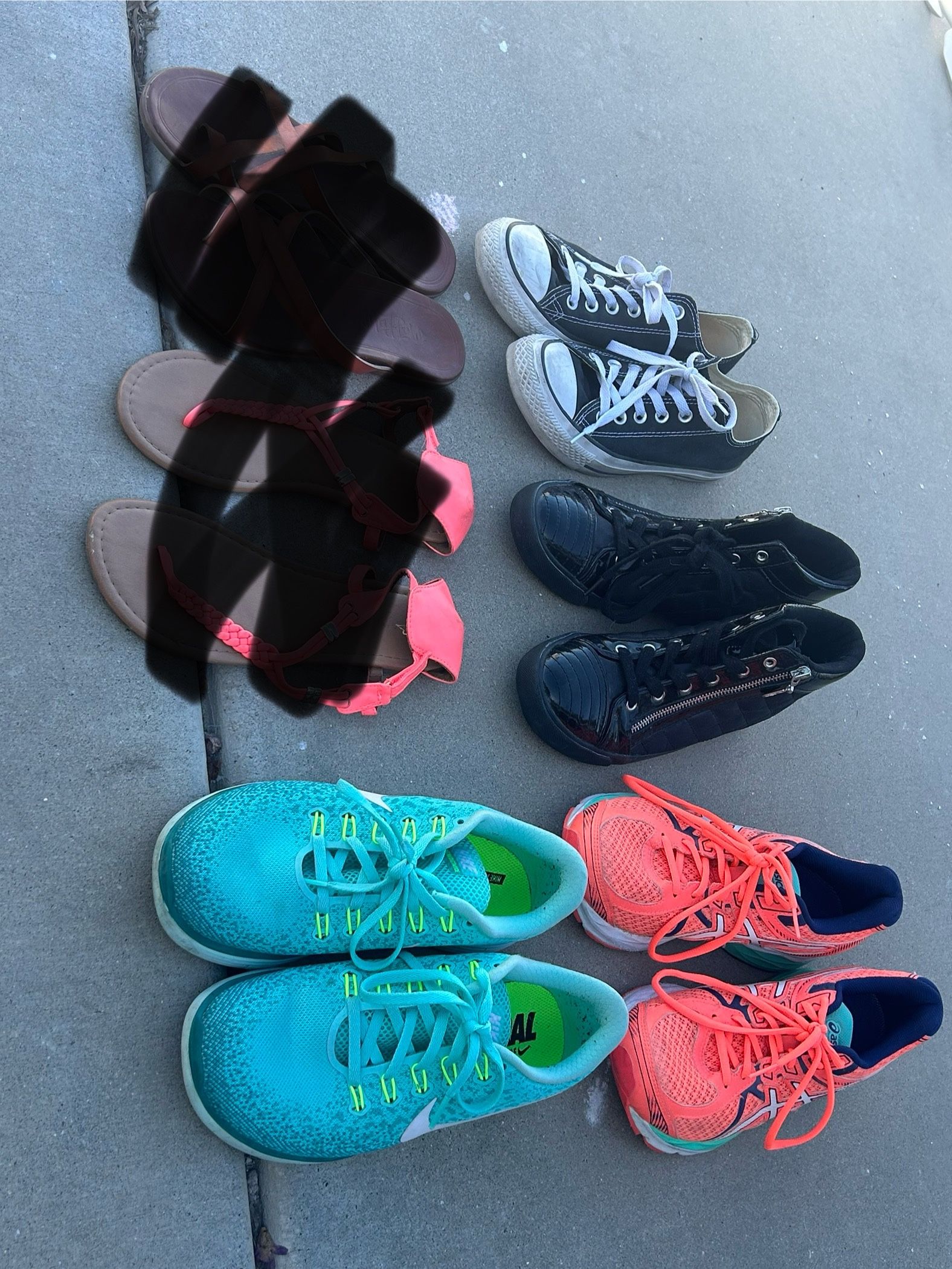 Asics Nike Converse Women’s shoes 7